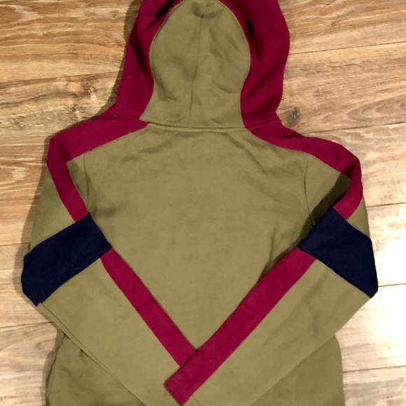 Route 66 | Tan / Pink / Navy | Girls Zip-up Hoodie - Picture 5 of 12